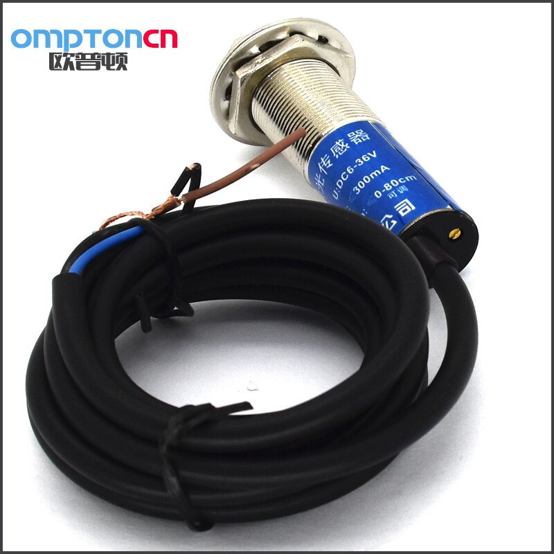 Npn n / o  e3f-ds100 p 4 p 1 fotoelektrisk kontakt nærhedsføler justerbar 5-30cm