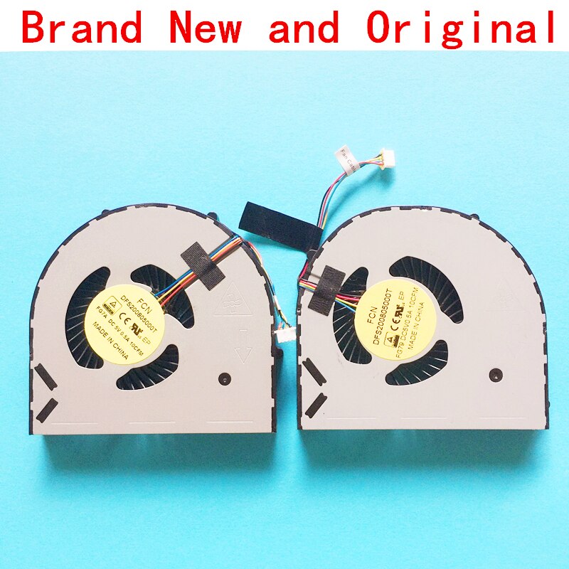 laptop CPU cooling fan Cooler for DELL Alienware 17 R2 R3 CPU GPU 09634N 9634N FCN DFS200805000T FG7A FG79 DC5V 0.5A 10CFM