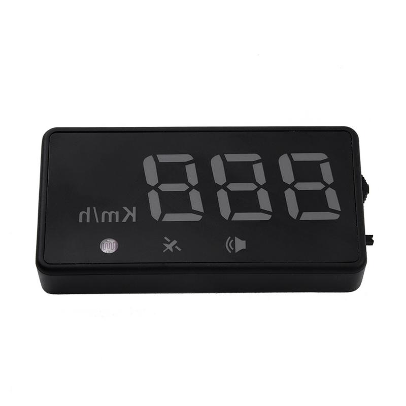 Universal 12V Car HUD Head Up Display GPS Positioning Digital LED Projector Display Monitor Charger Reflective Film