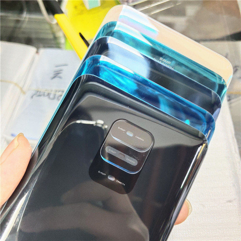 Nuovo vetro posteriore per Xiaomi Redmi Note 9 Pro 9S (64MP) coperchio batteria custodia posteriore pannello porta