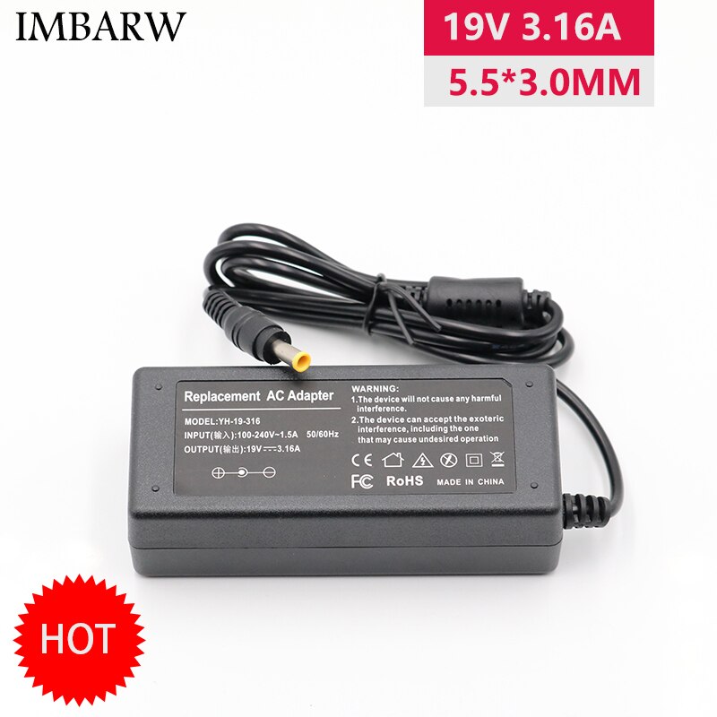19V 3,16 A 5,5x3,0mm AC Netzteil Adapter Für Samsung NP300V5A RV411 R428 RV415 RV420 RV515 r540 R510 R522 R530 Laptop Ladegerät