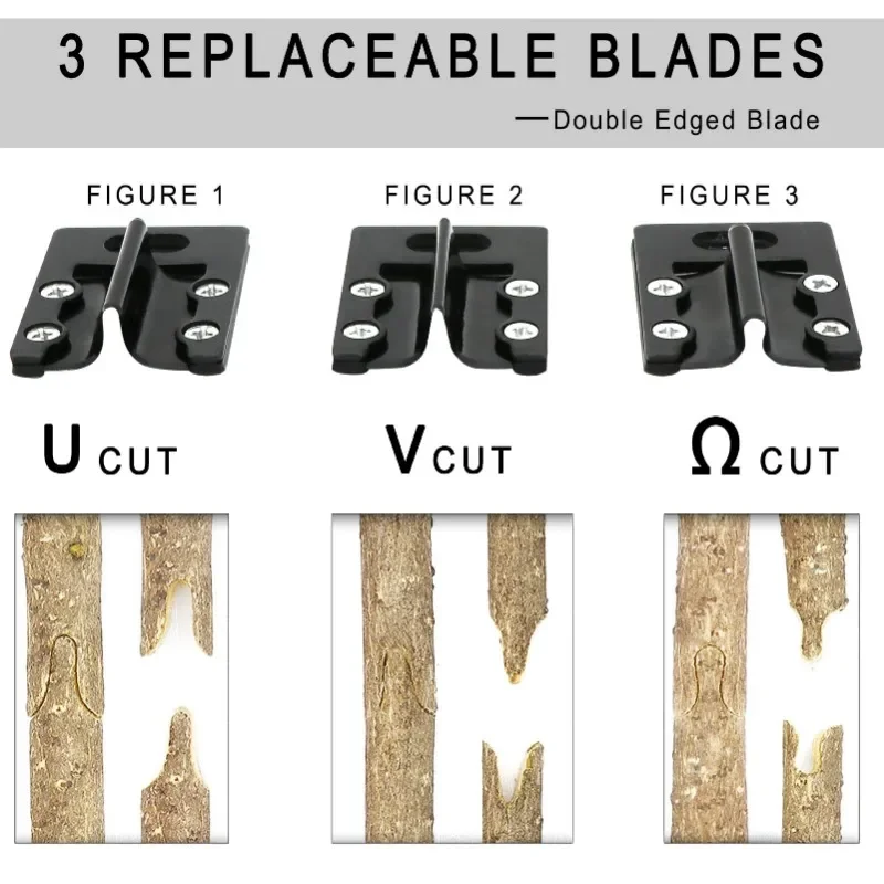 Kit d'Outils de Greffage 2 en 1, Sécateur de Jardin avec Remplacement de Branches de Plantes, de Vigne, d'Arbres Fruitiers, Analyste d'Outils de Coupe, Ciseaux