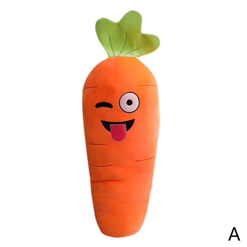 Expression Carrot Plush Toys Cute Radish Pillow Doll Toy Plush Cushion Sleeping Girl Children Pillow G6N4: A