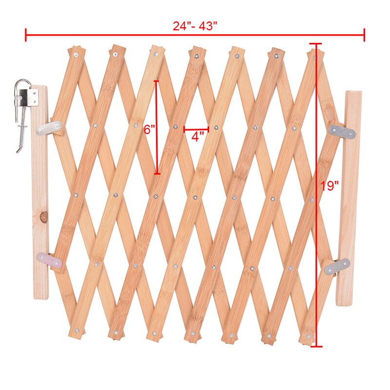 Porte de sécurité rétractable bébé clôture pour animaux de compagnie Protection en bois massif sécurité escaliers porte pour enfants chien chat isolation barrière porte