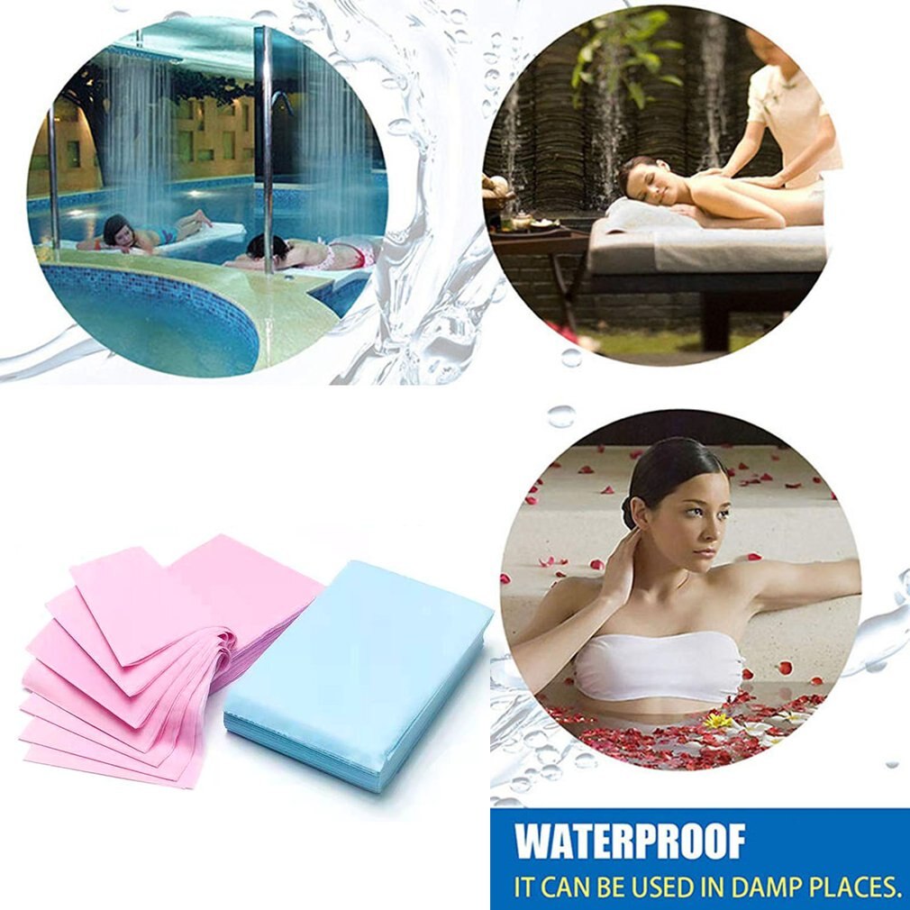 10 Stks/set Wegwerp Lakens Schoonheid Borduurwerk Non Geweven Blad Voor Schoonheidssalon Zacht En Comfortabel