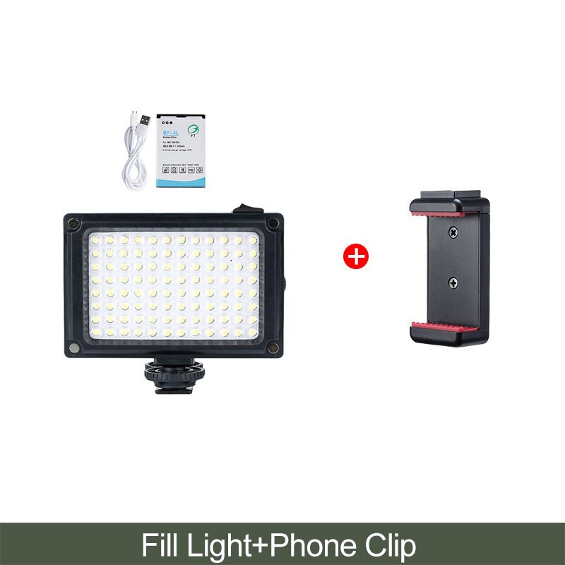 Ulanzi 96 DSLR video portato Luce Della Macchina Fotografica foto studio di Illuminazione caldo scarpa portato Vlog Luce di Riempimento Lampada per Smartphone DSLR SLR telecamera: 5600 k