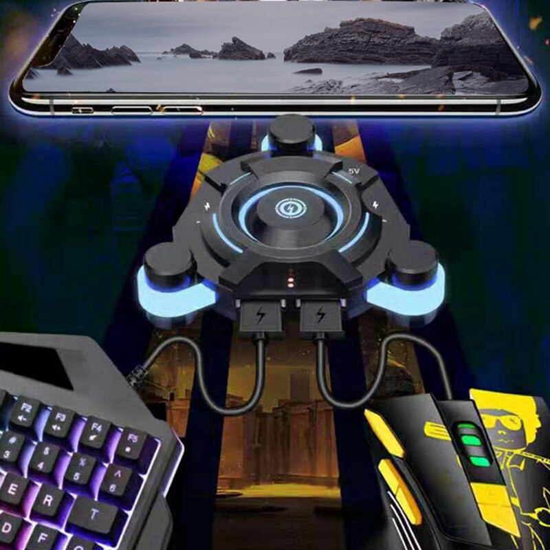 Keyboard Mouse Converter Wireless Bluetooth Connection for Mobile Game IOS and Android Universal