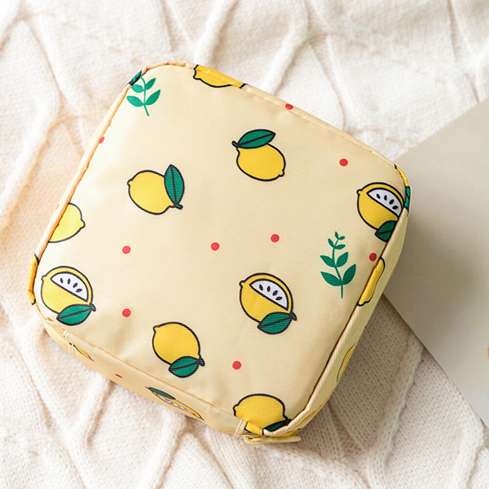 Portable Fabric Large Capacity Sanitary Towel Napkin Pad Tampon Purse Bag Organizer Pouch Girls Feminine Hygiene Pad Storage: A-4