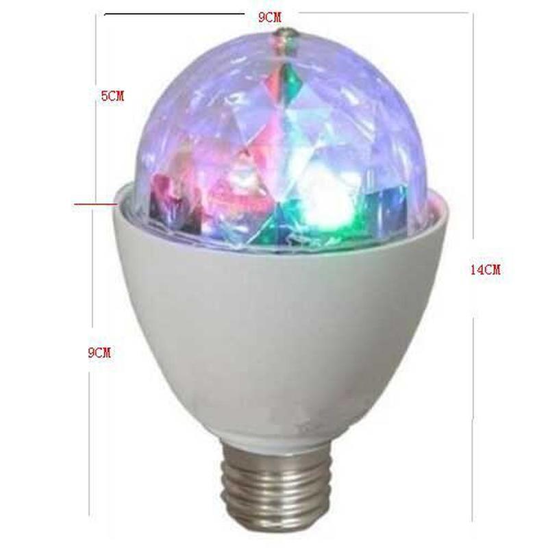 Ampoule Boule Disco LED Rotative Avec Télécommande - Lumière Stroboscopique Pour Fêtes