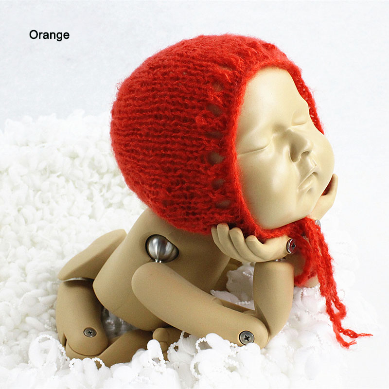 Gorra Plana Con Pajarita Para Bebé Recién Nacido - Accesorio De Fotografía Marrón, Suave Y Transpirable, Para Niños Y Niñas