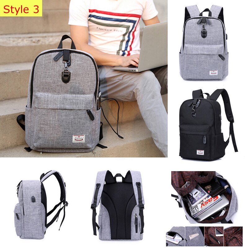 PUIMENTIUA Slim Laptop Backpack Men Office Work Men Backpack Business Bag Unisex Black Ultralight Backpack Thin Back Pack