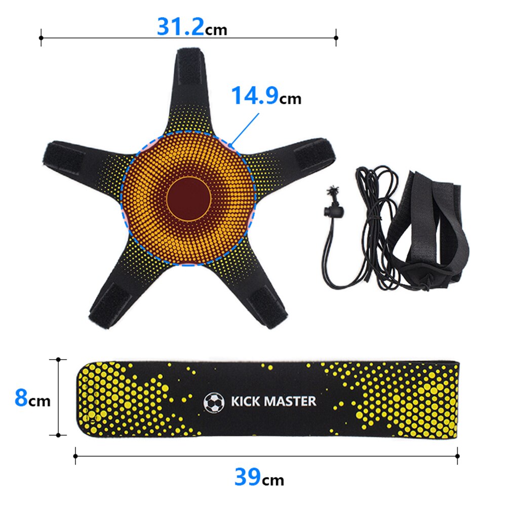 Fußball Trainer Kick Ball Werfen Solo Praxis Training Aid Control Fähigkeiten Unterstützung Kinder Einstellbare Fußball Training Gürtel