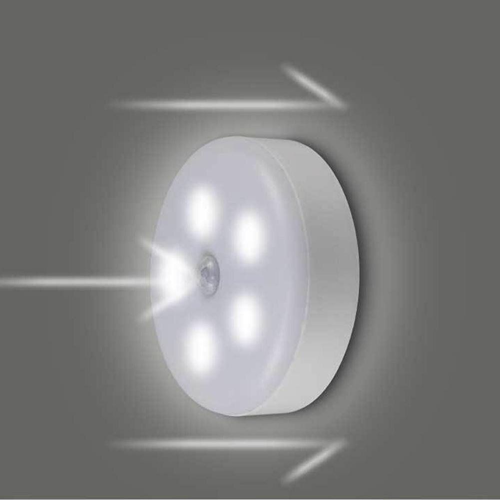 Menselijk Lichaam Inductie Lamp Plastic Ronde Sensor Led Night Lamp Emergency Wit Licht Voor Woonkamer Gang Kelder