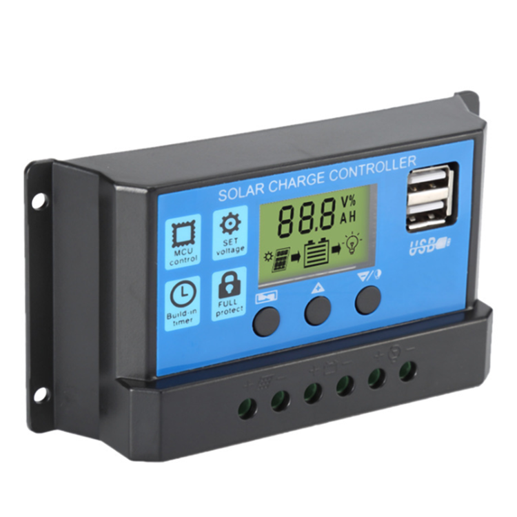 10A-30A Solar Panel Controller Battery Charge Regulator 12V/24V for DC sliding swing gate motor