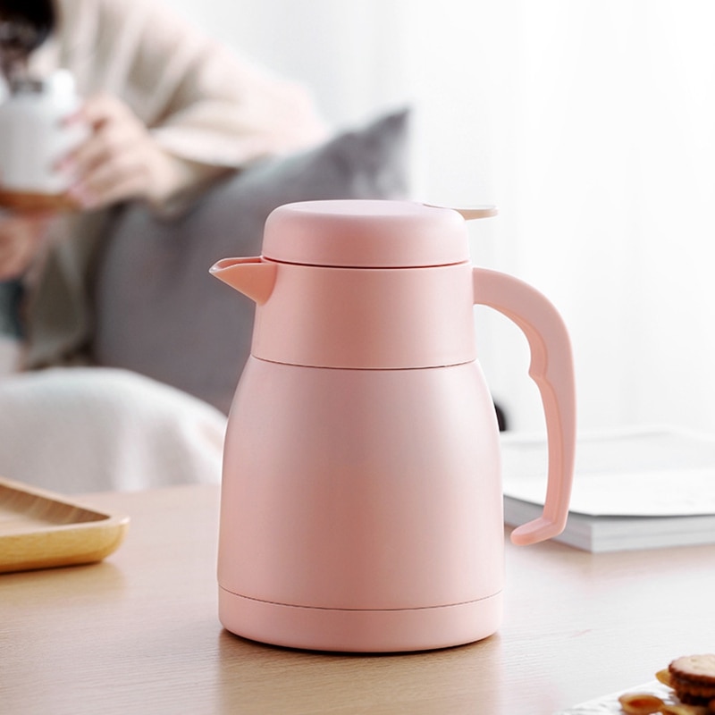 950ML Isolatie Kolf Thermische Hete Water Jug Pitcher Rvs Double Layer Geïsoleerde Vacuüm Fles Koffie Thee Ketel Pot