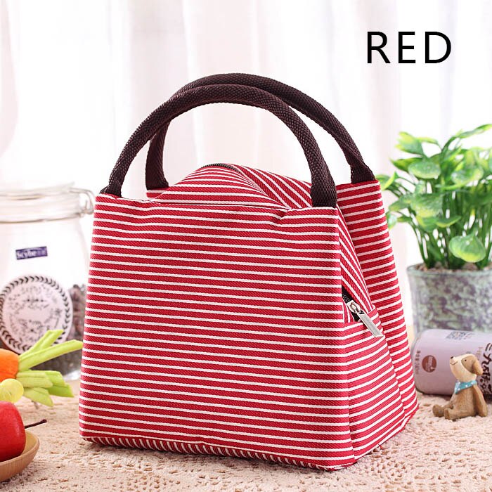 Sun eight verse voedseltas ontbijttas handtas warm houden lunchtas voor kinderen schooltas licht buiten boodschappentas: Rood