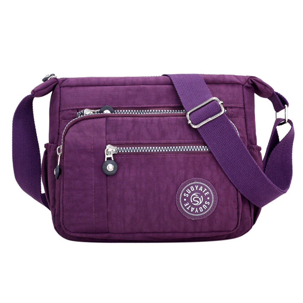 neue Frauen Messenger Taschen für Frauen Wasserdichte Nylon Handtasche Weibliche Schulter Tasche Damen Umhängetaschen Damen Zipper Handtasche: G