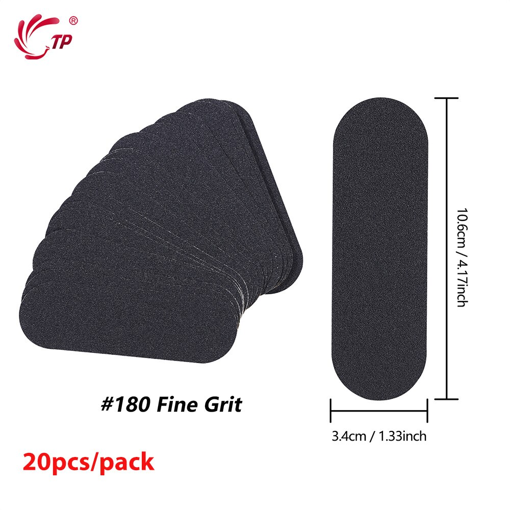 80/180 Grit Vervanging Bestanden Schuren Schuurpapier Voet-Bestand-Vervang Eelt-Remover Pedicure Voet-Care-Tool pro Scrubber 20 Stks/partij: 180 Fine Grit 20pcs