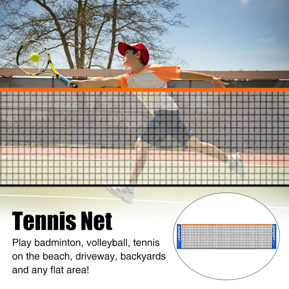Sport Training Tennis Net Indoor Outdoor Backyard Badminton Standard Driveway Easy Setup PE Court Foldable Portable Beach