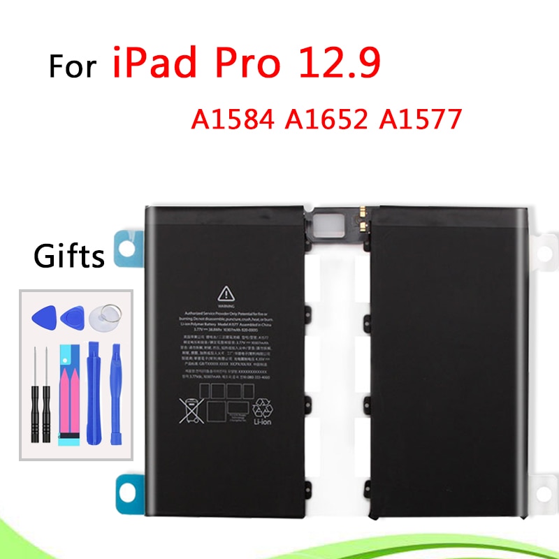 Voor Ipad Pro 12.9 ''Tablet Batterij 10307 Mah Li-Ion Vervangende Batterij Voor Ipad Pro 12.9 A1584 A1652 A1577 Batteroa met Gereedschap