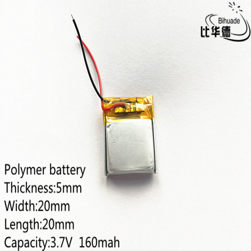 Liter energy battery 3.7V lithium polymer battery 502020 052020 160MAH MP3 MP4 MP5 Bluetooth toys