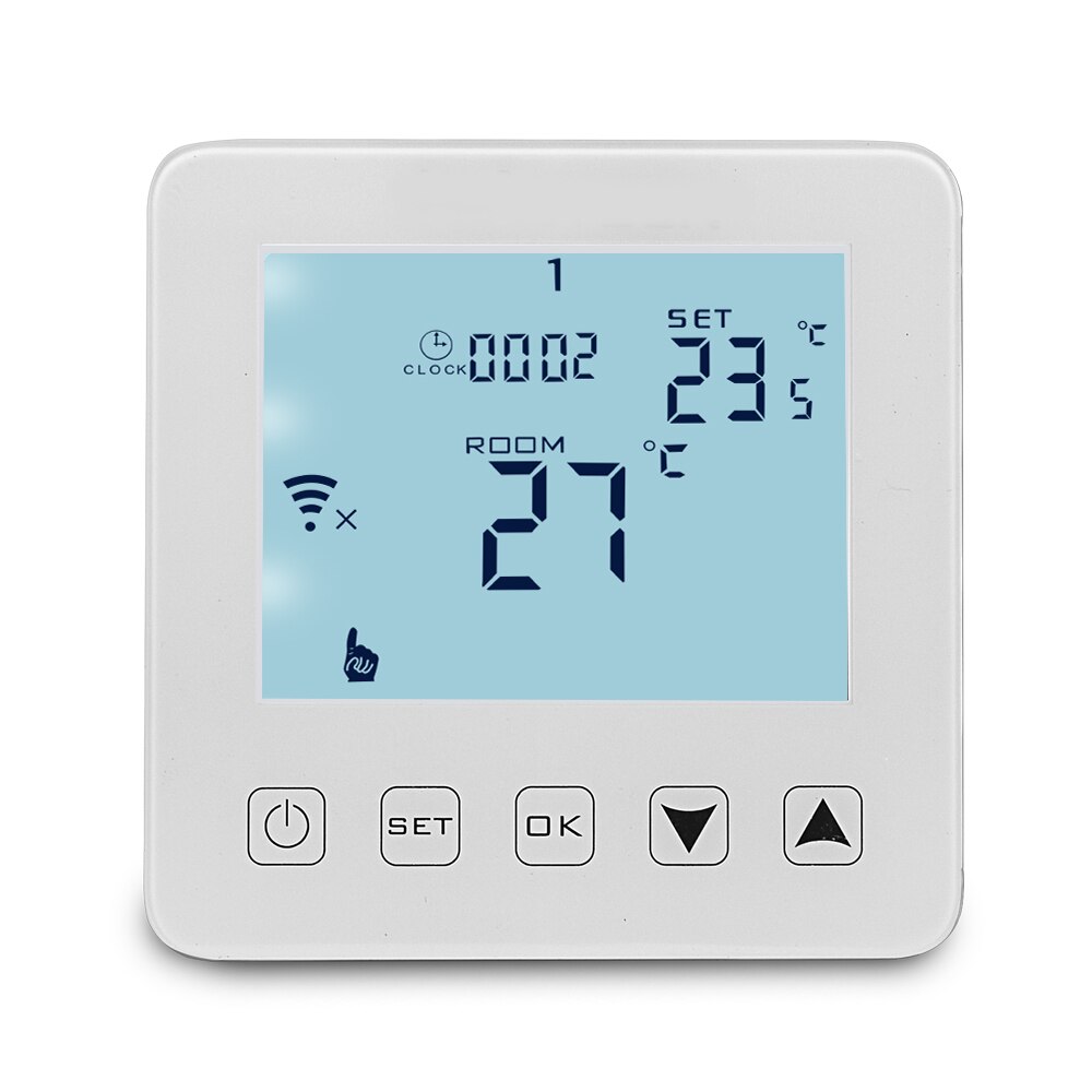Wifi Thermostaat Voor Elektrische Vloerverwarming Met Lucht En Floor Sensor; Colorscreen Thermostaat Met App Controle