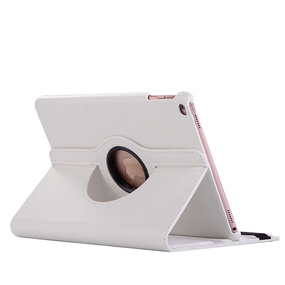 Voor Ipad 10.2 Case 7th 8th Generatie Funda 360 Graden Draaien Leather Smart Coque Voor Ipad 10.2 "A2270/a2428/A2428/A2429: white