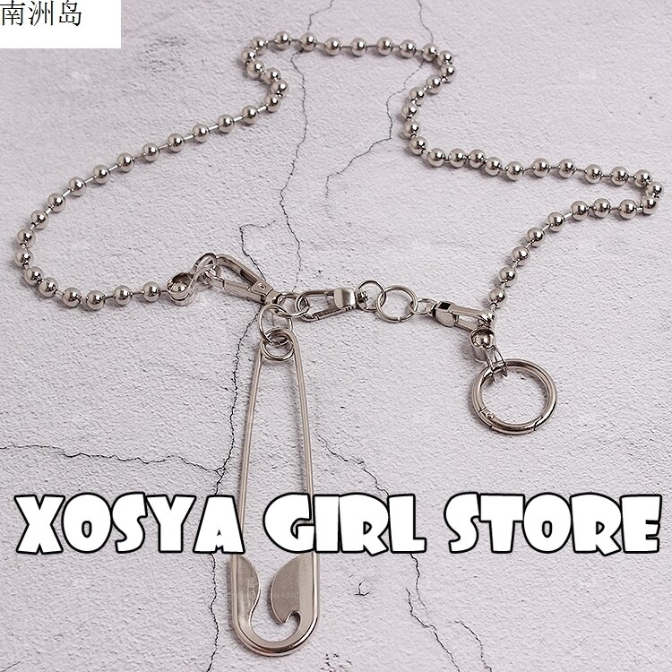 Concave Vorm Self-Made Originele Persoonlijkheid Pin Chain Mode Met Metalen Taille Ketting Mode Mannelijke En Vrouwelijke Broek Keten