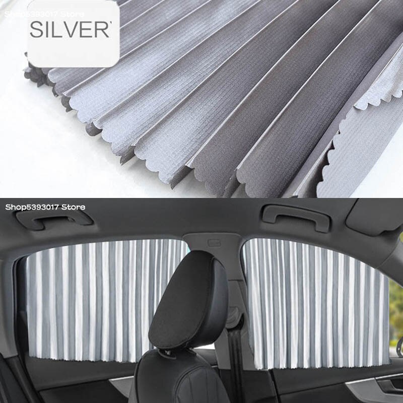Auto Side Window Zonnescherm Cover Anti Uv Bescherming Autoruit Intrekbare Protector Voor Ford Ecosport