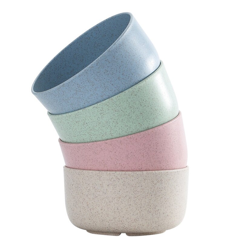 Tarwe Stro Kom Set Kinderen Servies Huishoudelijke Rijstkom Set Tarwe Servies Set Leuke Baby Kom