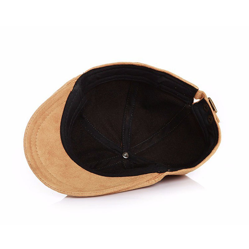 Berretti piatti classici per bambini Suedette berretto Vintage per ragazzi ragazze autunno inverno bambini cappelli a cuffia regolabili 2-6 anni