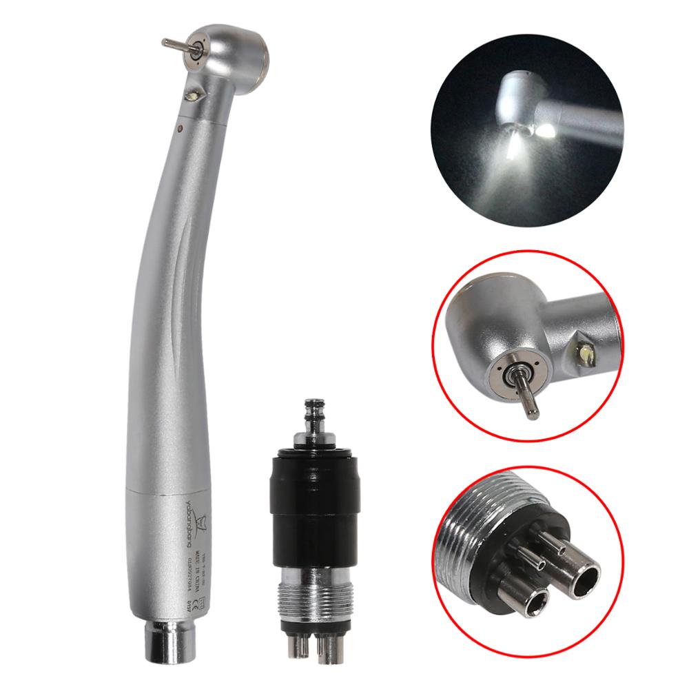 NSK Style Dental High Speed Big Head LED E-Generator /Non-LED Handpiece & Quick Coupler 4 Hole CHINA