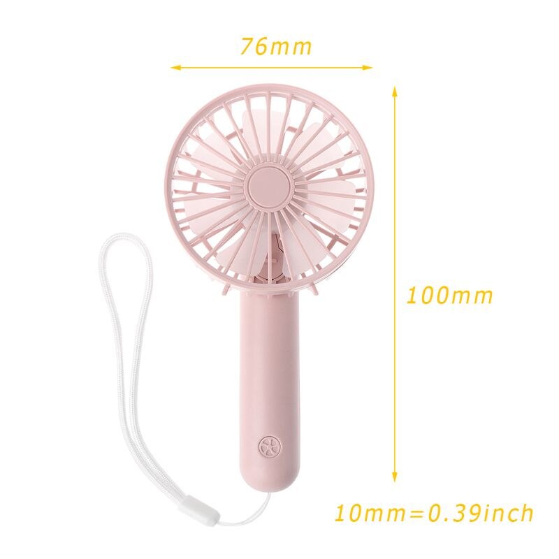 Opvouwbare Hand Fans Battery Operated Oplaadbare Handheld Mini Ventilator Elektrische Persoonlijke Fans Hand Bar Desktop Fan