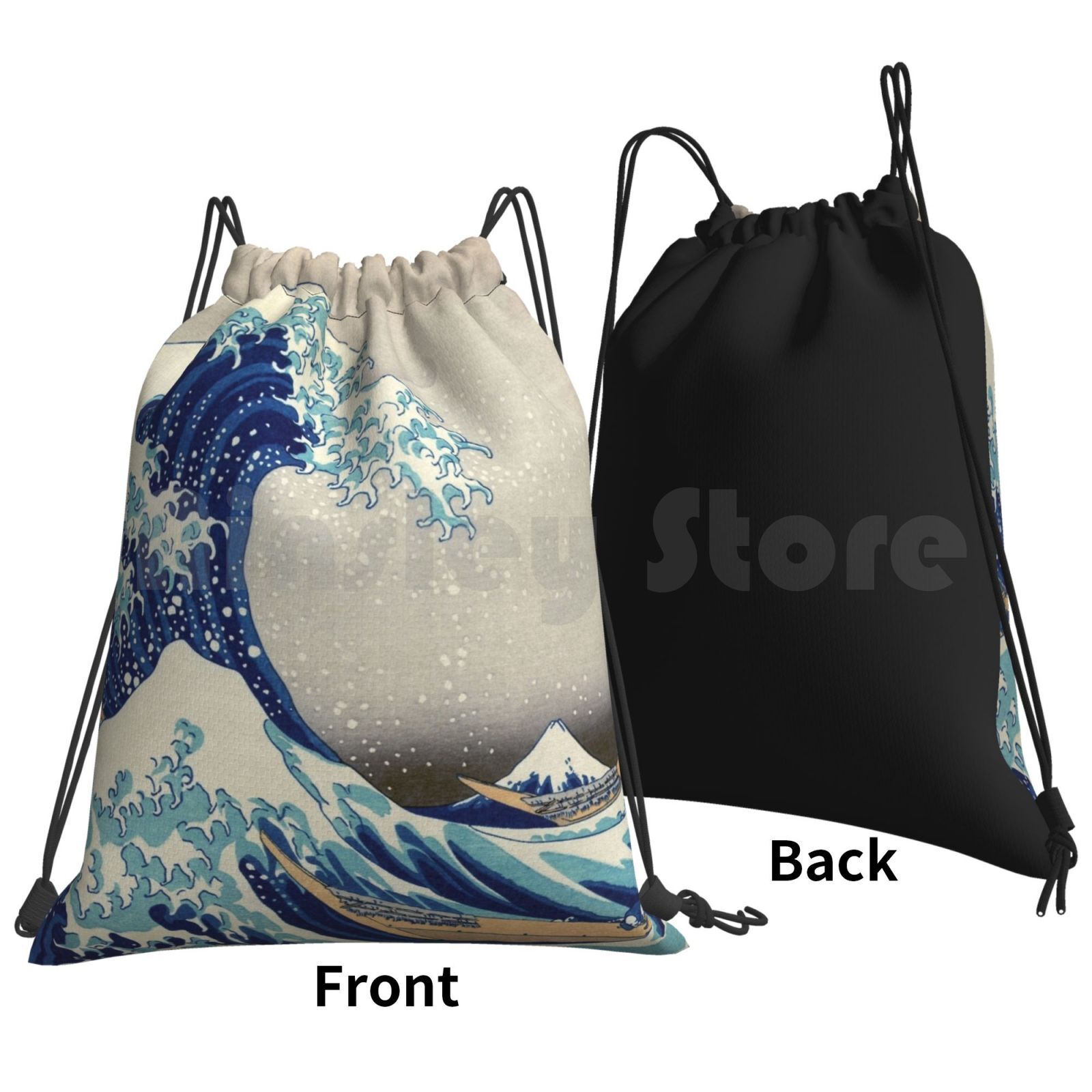 Magneter-t-shirts, tryck etc.-hokusai-den stora vågen utanför kanagawa -1823 utomhusvandringsryggsäck vattentät camping