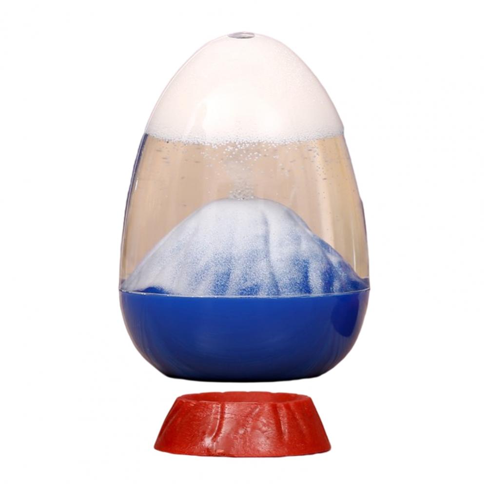 Vloeistof Zandloper Draagbare Creatieve Vulkaan Leuke Ei-Vormige Kinderen Kleine Decoratieve Zandloper Olie Zandloper Home Decor: White