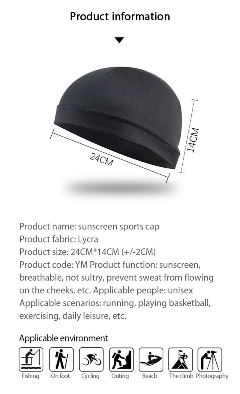 Cycling Caps Summer Windproof Sunscreen Unisex Sports Cap Outdoor Riding Running Soft Hat Hood Headgear Equipment Fitness