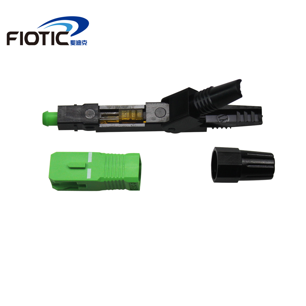 100 Stks/doos Ftth Sc/Apc Single-Mode Glasvezel Sc Apc Quick Connector Kosteneffectieve Fiber Optische snelle Connector