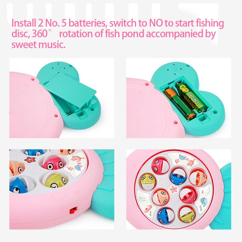 Kids Electronic Toys Child Vocal Toys Play Fishing Games Toy New1