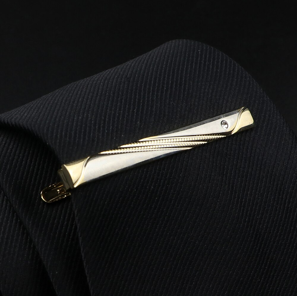 Fermacravatta da uomo in acciaio inossidabile cromato lucido gioielli cravatta Clip Pin chiusura morsetto fascino creativo fermacravatta accessori da sposa: A8-17