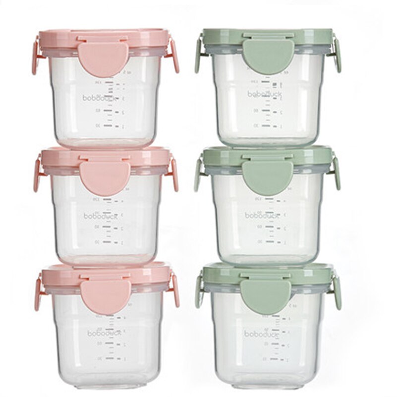 Boboduck Baby Food Storage Box Snack Milk Powder Sealed Storage Cups Container Storage Box 150ML/5OZ F9255