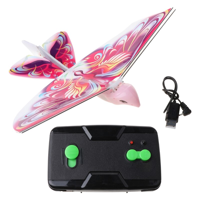 1 Juego de alas biónicas de pájaros volando con Control remoto, de 2,4G, aves de imitación, juguete para para niños: R