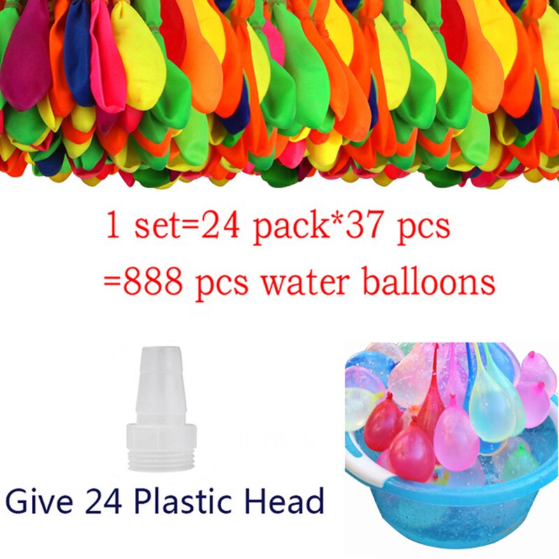 888Pcs Water Bommen Ballonnen Quick Fill Magic Ballon Outdoor Speelgoed Voor Kinderen Water Speelgoed Games Zomer Beach Ball Party kinderen