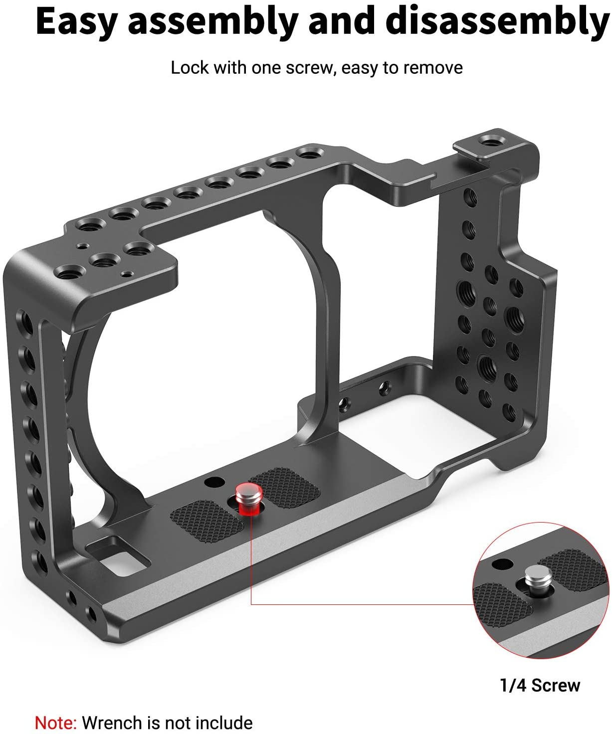 Smallrig Sony A6500 Camera Cage Rig Stabilizer Voor Sony A6300/A6000/A6500 Nex-7 Camera Met Schoen Mount Draad gaten 1661