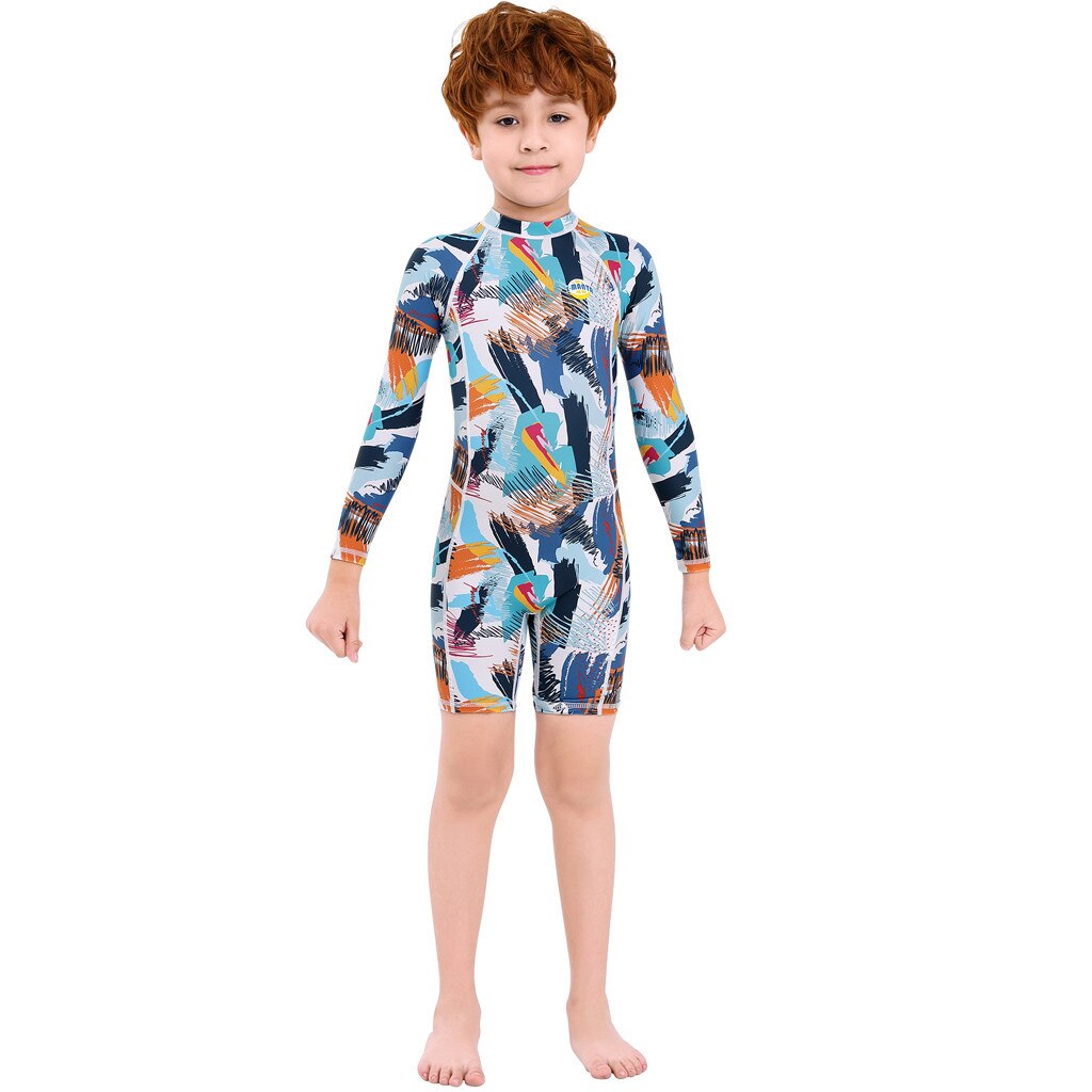 Bañador de una pieza para niño, traje de buceo para surf, traje de neopreno térmico para niño, trajes de neopreno para buceo, natación, surf # g30: Azul / 3 años