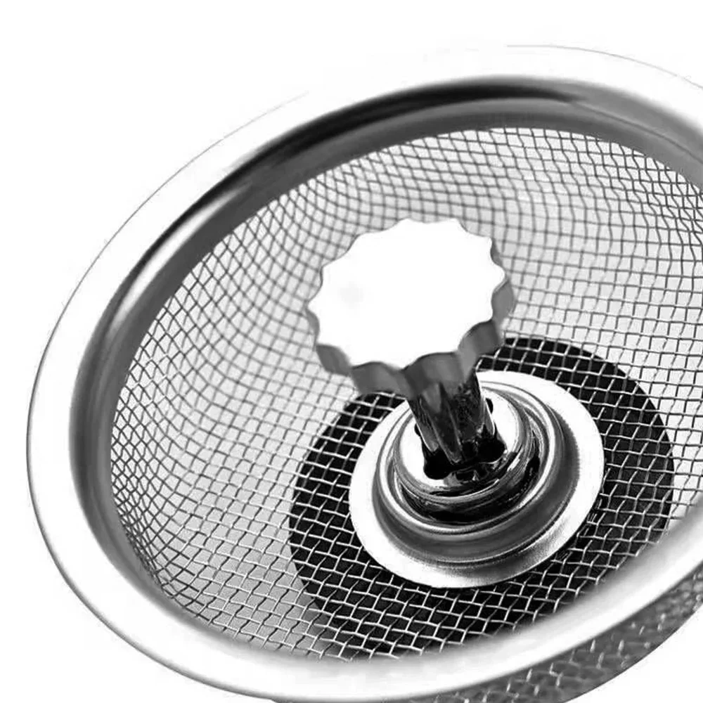 Küche Waschbecken Filter Mesh Edelstahl Waschbecken Sieb Anti-Blocking Badezimmer Bodenabläufe Haar Catcher Stopper Waschbecken Zubehör