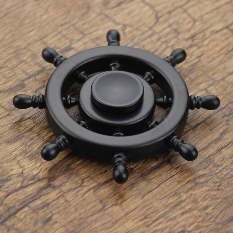 Le Spinner à main en laiton livré avec boîte métallique, gouvernail, jouets Anti-Stress Anti-Stress