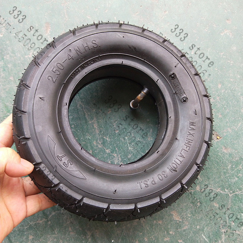 2.50-4" Pneumatic Air 2.50-4 Tire with Inner Tube Filled Hand Truck/Utility Cart BIKE SCOOTER ATV Tire