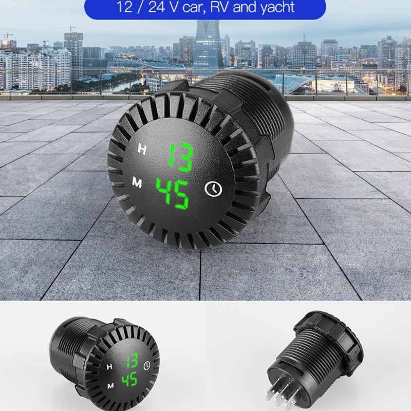 Pantalla LED Digital táctil para coche, barco, motocicleta, 12V/24V