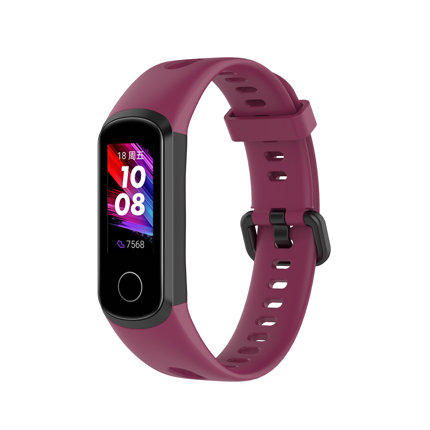 Miękki Sport silikonowy pasek na rękę wymiana Watch Band dla HUAWEI Band 4 / Honor Band 5i opaski klamra inteligentny zegarek akcesoria: F / For Huawei Band 4