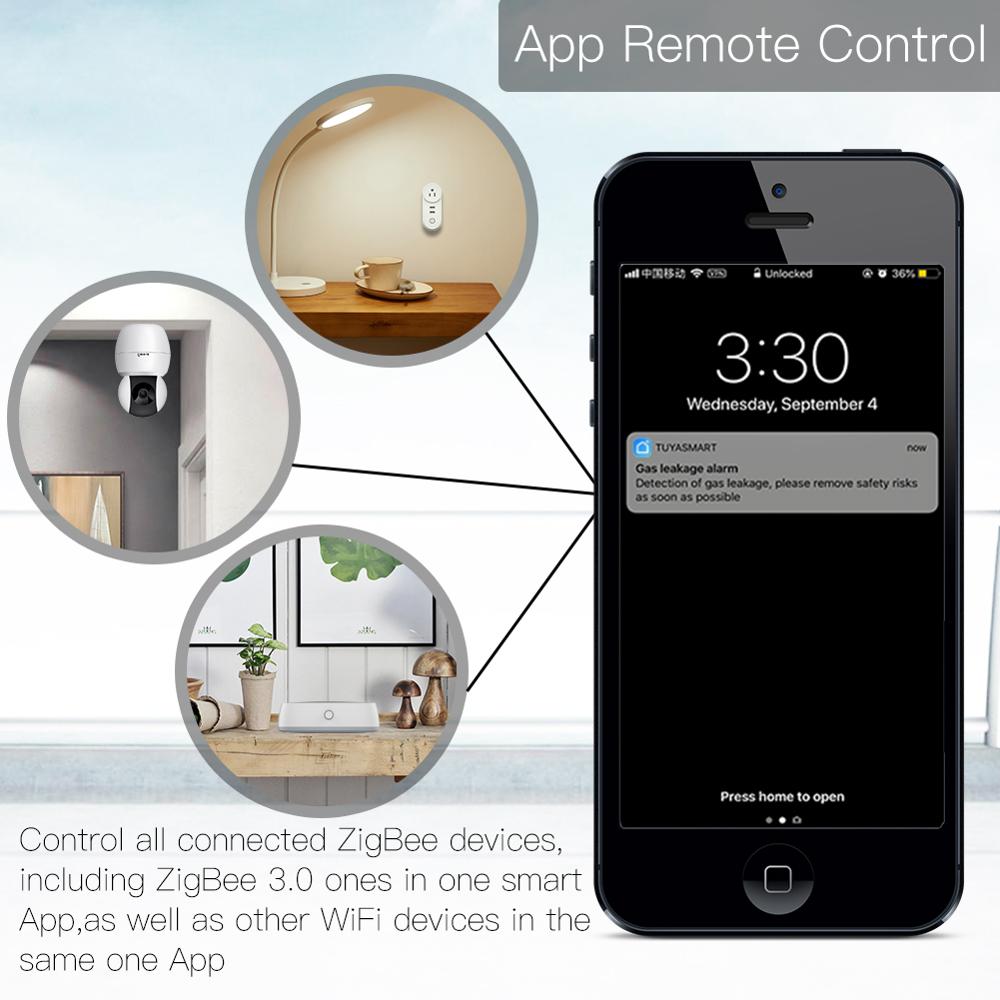 Tuya zigbee 3.0 smart inngangsport hub smart hjem bro smart liv app trådløs fjernkontroll fungerer med alexa google hjem